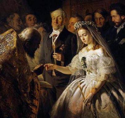 A festmény „egyenlőtlen házasság” Pukirev: történelem és leírás