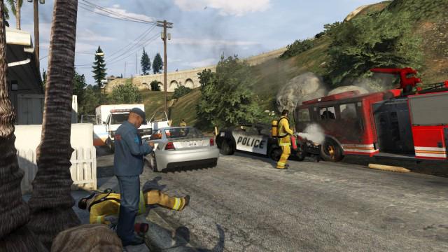 làm thế nào để ăn cắp một xe cứu hỏa trong GTA 5